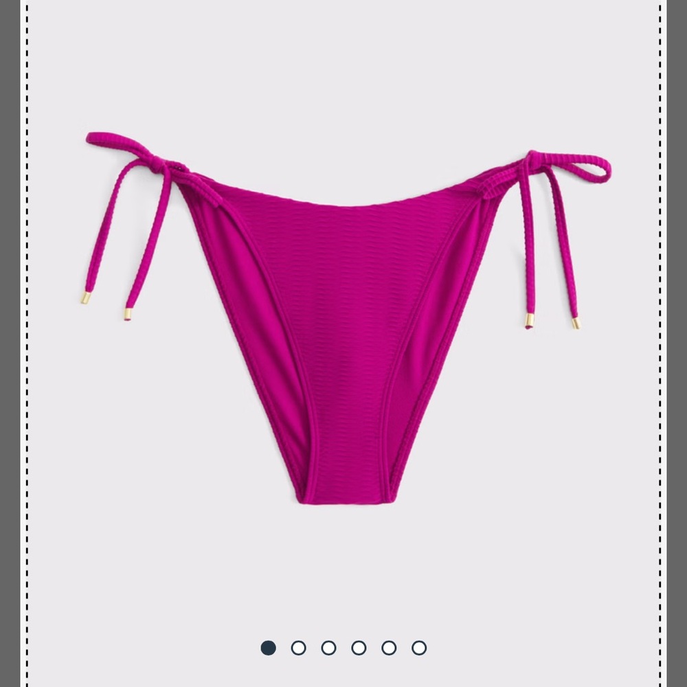 NWT Abercrombie pink string cheeky bikini - Picture 3 of 3